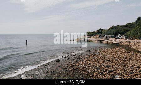 Steephill Cover, plage de Niton Underclff Banque D'Images