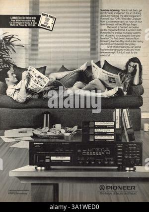 Publicité du magazine vintage « Playboy », numéro de décembre 1989, États-Unis Banque D'Images