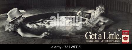 Publicité du magazine vintage « Playboy », numéro de décembre 1989, États-Unis Banque D'Images