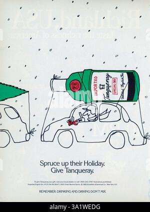 Publicité du magazine vintage « Playboy », numéro de décembre 1989, États-Unis Banque D'Images