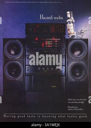 Publicité du magazine vintage « Playboy », numéro de décembre 1989, États-Unis Banque D'Images