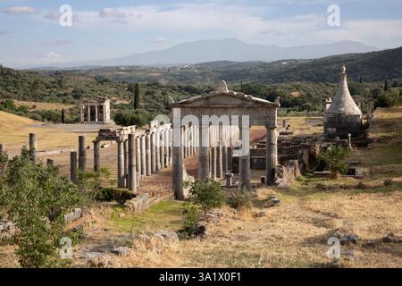 Messène antique, Mavrommati, près de Kalamata, Messénie, Péloponnèse, Grèce, Europe Banque D'Images