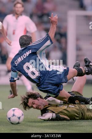 Coupe du monde de la FIFA 1998 : Argentine vs Angleterre Banque D'Images
