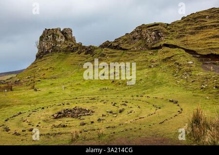 The Fairy Glen Isle of Skye, Ilse of Skye, Écosse, Royaume-Uni Banque D'Images