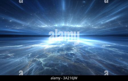 Déformation temporelle, déplacement dans l'espace. Banque D'Images