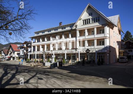 Hotel Mohren, Marktplatz, Oberstdorf, Oberallgaeu, Allgaeu, Souabe, Bavière, Allemagne, Europe Banque D'Images