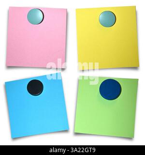 notez le support trombone agrafe papier de type note Banque D'Images