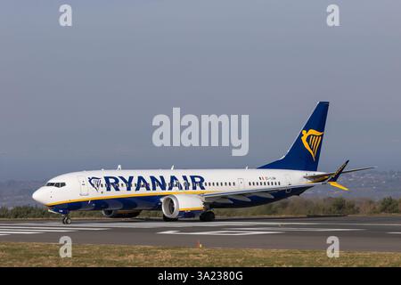 EI-IJW Boeing 737-8200 Ryanair Bristol Airport 08/03/2025 Banque D'Images