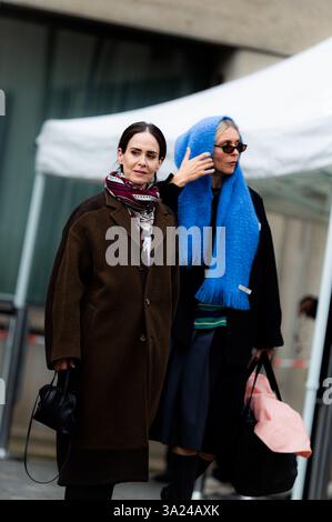 Paris, France . 11 mars 2025. Paris, France, 11 mars 2025 Sarah Paulson au défilé féminin Miu Miu automne/hiver 2025-2026 à Paris Fashion week (PFW), Palais d'Iéna, Paris, France (Constance Bugaut/SPP) crédit : SPP Sport Press photo. /Alamy Live News Banque D'Images