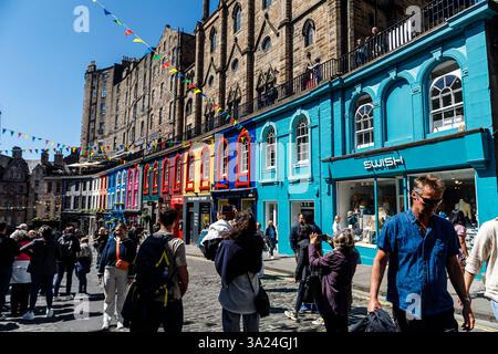 Glasgow, Édimbourg, Royaume-Uni. 20 mai 2024. Une vue partielle de Victoria Street à Édimbourg, Grande-Bretagne, le 20 mai 2024. (Photo de Kostas Pikoulas/NurPhoto) crédit : NurPhoto SRL/Alamy Live News Banque D'Images