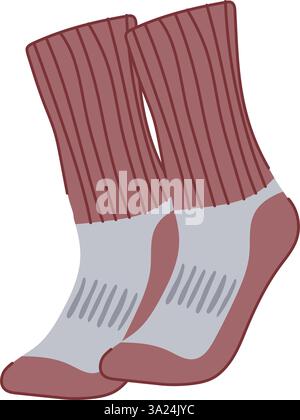 chaussettes floues illustration vectorielle de dessin animé de football Illustration de Vecteur