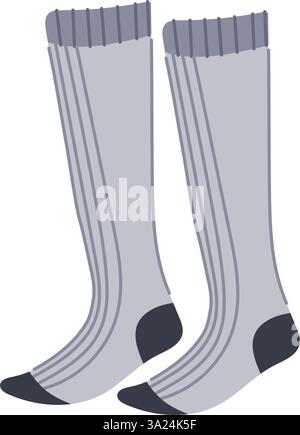 chaussettes rembourrées illustration vectorielle de dessin animé de football Illustration de Vecteur
