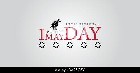 Honorer le travail le 1er mai Une perspective mondiale Illustration de Vecteur