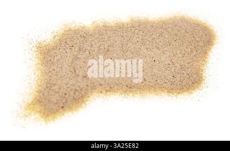 Le sable isolé sur fond blanc Banque D'Images