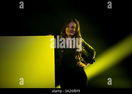 Édimbourg, Royaume-Uni. 12 mars 2025. EMBARGO : jeudi 13 mars à midi. Nicola Benedetti, directrice du festival, et des interprètes, blocs multi-niveaux/chunky avec le thème de cette année “Truth We Seek” Picture Credit : Pako Mera/Alamy Live News Banque D'Images