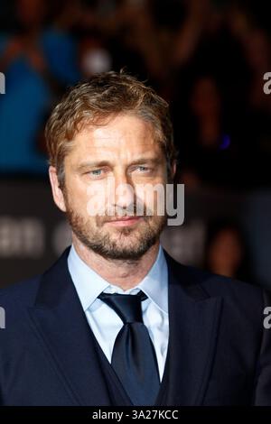 L'acteur Gerard Butler assiste à la première de Septembers of Shiraz lors du 40e Festival international du film de Toronto, TIFF, au Roy Thomson Hall de Toronto, Canada, le 15 septembre 2015 Banque D'Images