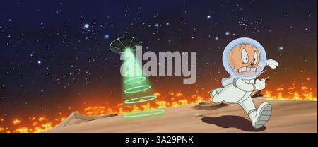 Le jour où la Terre a explosé : un film Looney Tunes (2024) Eric Bauza comme Porky Pig (voix) *Filmstill - usage éditorial seulement* Voir instructions spéciales. ENV Banque D'Images