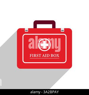 conception vectorielle de boîte de premiers soins Illustration de Vecteur