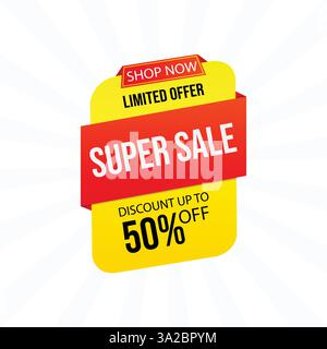 Design Super Sale Special Offer Illustration de Vecteur