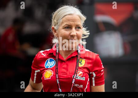 Angela Cullen lors de la JOURNÉE MÉDIA DU GRAND PRIX D'AUSTRALIE LOUIS VUITTON 2025 de FORMULE 1 à Albert Park circuit, Melbourne, Australie le 13 mars 2025 crédit : Antoine Lapeyre/Every second Media Banque D'Images