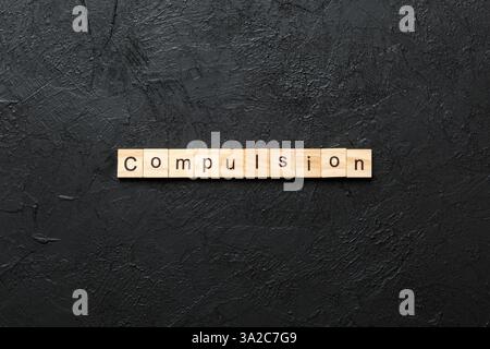 mot écrit sur le bloc de bois. texte de la table, concept. Banque D'Images