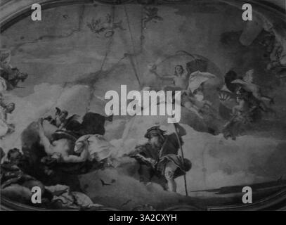 « Triomph of Truth » de Tiepolo illustre sa capacité à transmettre des thèmes philosophiques ou allégoriques à travers une composition baroque vibrante, combinant figures et symbolisme pour représenter le pouvoir de la vérité. Banque D'Images