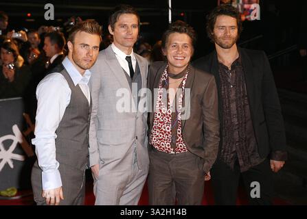 20 février 2008 - Londres, Royaume-Uni - K56729.2008 Brit AWARDS ARRIVÉES, EARLS COURT, LONDRES, ROYAUME-UNI 02-20-2008. MARK CHILTON- - 2008.TAKE THAT(crédit image : © Globe photos/ZUMAPRESS.com) Banque D'Images