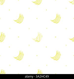 Modèle de banane vectorielle sans couture Illustration de Vecteur