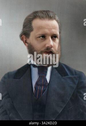 Piotr Ilitch Tchaïkovski (1840-93) 1860 d'après Panov - Portrait de Pyotr Ilitch Tchaïkovski (Piotr Ilitch Tchaïkovski, 1840-1893). Banque D'Images