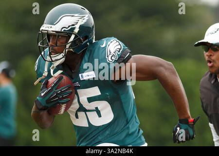 1er août 2014 : les Eagles de Philadelphie reviennent LeSean McCoy (25 ans) en action lors du camp d'entraînement des Eagles de Philadelphie au complexe NovaCare à Philadelphie, en Pennsylvanie. (Crédit image : © Chris Szagola/Cal Sport Media/ZUMAPRESS.com) Banque D'Images
