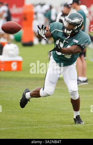 1er août 2014 : Henry Josey (34 ans) en action lors du Philadelphia Eagles Training Camp au NovaCare Complex à Philadelphie, Pennsylvanie. (Crédit image : © Chris Szagola/Cal Sport Media/ZUMAPRESS.com) Banque D'Images