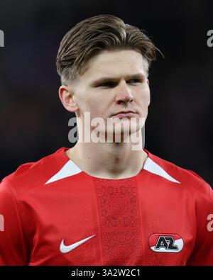Londres, Royaume-Uni. 13 mars 2025. Londres Angleterre, 13 mars 2025 : lors du match de l'UEFA Europa League entre Tottenham Hotspur et AZ Alkmaar au stade Tottenham Hotspur à Londres, Angleterre (Alexander Canillas/SPP) crédit : SPP Sport Press photo. /Alamy Live News Banque D'Images