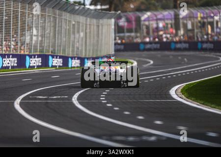 Malbourne, Australie. 19 février 2025. Isack Hadjar (FRA) VCARB 02 RBPT Honda lors de la séance d'essais du vendredi du Grand Prix d'Australie de formule 1 Louis Vuitton 2025 ; Albert Park, Melbourne, Australie, du 14 au 16 mars 2025 crédit : Alessio de Marco/Alamy Live News Banque D'Images