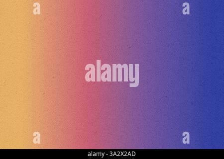 Arrière-plan dégradé vibrant passant de l'orange chaud aux couleurs violettes froides au coucher du soleil Banque D'Images