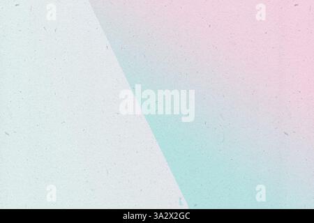 Motif géométrique pastel doux aux couleurs rose et sarcelle avec un fond texturé Banque D'Images