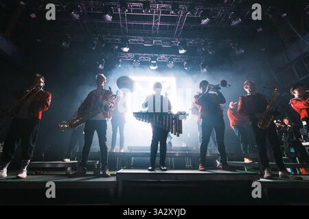 Danemark, Copenhague. 13 mars 2025. Danemark, Copenhague. 13 mars 2025. Le groupe allemand meute fait un concert live à Poolen à Copenhague. Crédit : Gonzales photo/Alamy Live News Banque D'Images