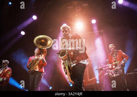 Danemark, Copenhague. 13 mars 2025. Danemark, Copenhague. 13 mars 2025. Le groupe allemand meute fait un concert live à Poolen à Copenhague. Crédit : Gonzales photo/Alamy Live News Banque D'Images