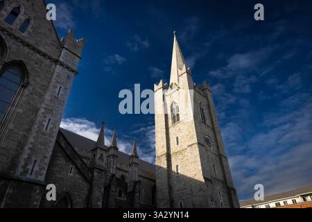 Dublin, Irlande - 6 mars 2025 - Cathédrale Saint Patricks et Parc St Patricks Banque D'Images