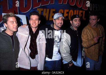 31 JANVIER 2008 - K20713KJ.PLANET HOLLYWOOD TIMES SQUARE NEW YORK CI TY 11-13-2000. KELLY JORDAN- NSYNC. (Crédit image : © Globe photos/ZUMAPRESS.com) Banque D'Images