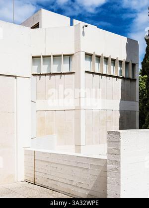 Partie de la Fundació Joan Miró à Barcelone. Le bâtiment a été conçu par Josep Lluís sert. Banque D'Images