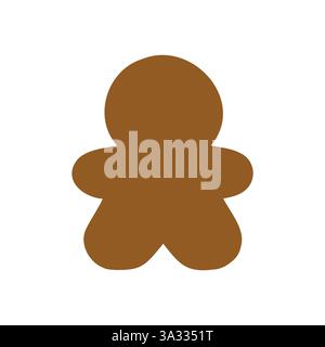 illustration vectorielle d'icône de signe de symbole d'homme en pain d'épice Illustration de Vecteur