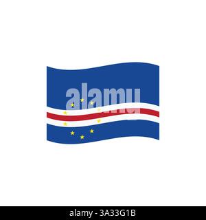 cap-vert drapeau emoji symbole signe illustration vectorielle d'icône Illustration de Vecteur