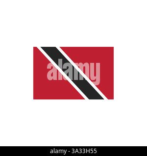 trinité-et-tobago drapeau emoji symbole signe icône illustration vectorielle Illustration de Vecteur