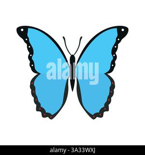 illustration vectorielle d'icône de signe de symbole de papillon emoji Illustration de Vecteur