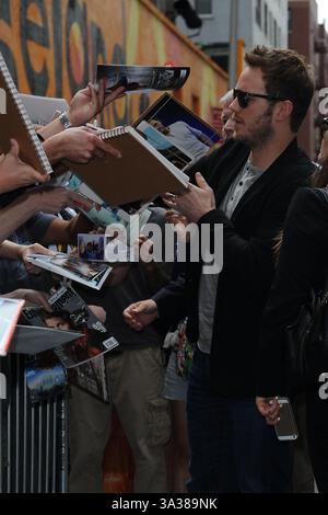 29 juillet 2014 - New York, NY, États-Unis - 29 juillet 2014 New York City..Chris Pratt enregistre une apparition dans The Late Show avec David Letterman le 29 juillet 2014 à New York City (crédit image : © Kristin Callahan - Ace Pictures/Ace Pictures/ZUMA Wire) Banque D'Images