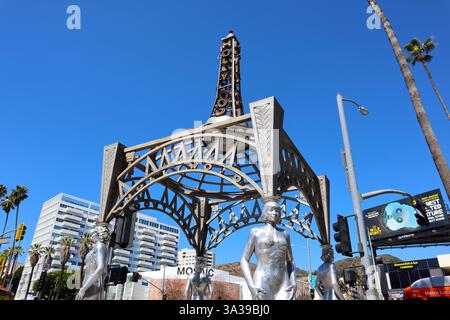 Hollywood, four Ladies of Hollywood, sculpture emblématique à la jonction de Hollywood Boulevard et de la Brea Avenue Banque D'Images