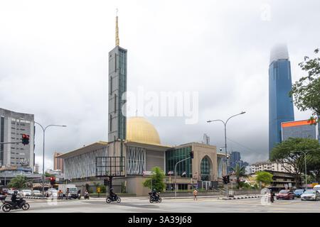 Masjid Jamek Alam Shah, une mosquée connue pour son architecture, à Kuala Lumpur, en Malaisie Banque D'Images
