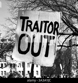 14 mars 2025. Veterans March, Hartford, Connecticut, États-Unis Banque D'Images