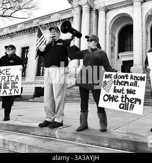 14 mars 2025. Veterans March, Hartford, Connecticut, États-Unis Banque D'Images