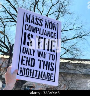 14 mars 2025. Veterans March, Hartford, Connecticut, États-Unis Banque D'Images